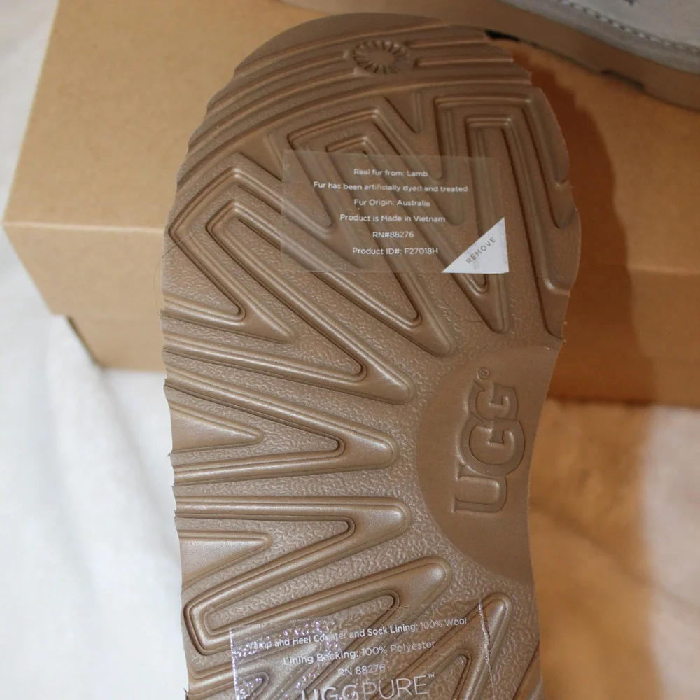 UGG SPARKLE MINI BOW II BOOTS NEW! GRAY‎
